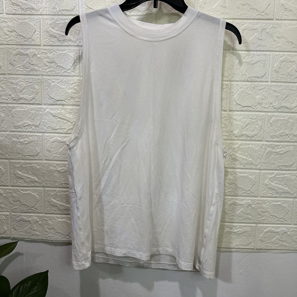 Lululemon All Yours‎ Tank NWT Sizes 10 12 White Pima Cotton Vitasea Top